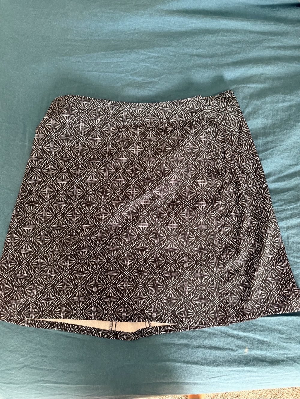 RipSkirt Length 2 Black and White Print Wrap Skirt